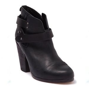 Rag & Bone Harrow Leather Ankle Booties 39.5